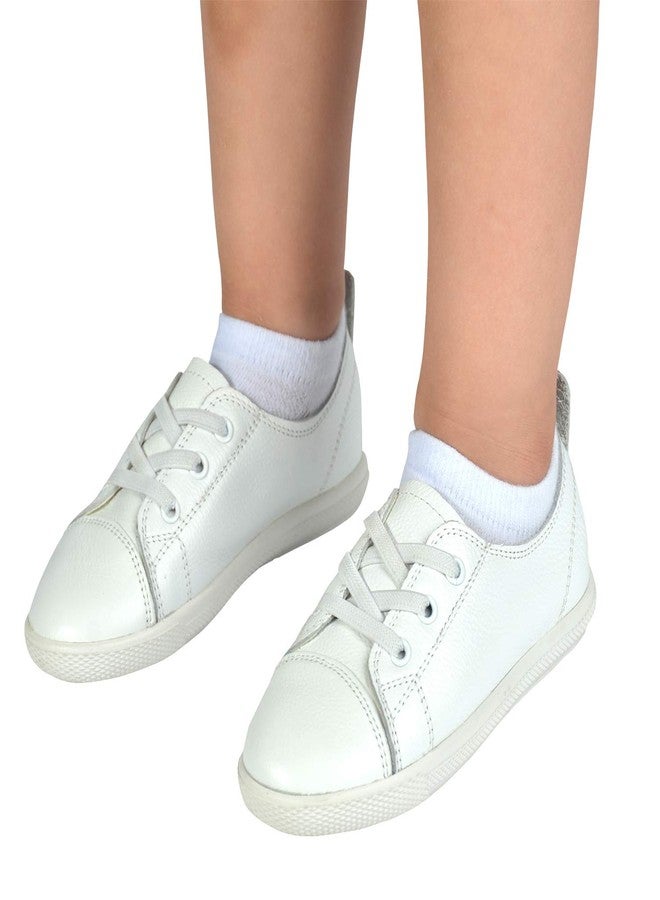 JORMATT 6 Pairs Toddler Little Girls Boys No Show Socks Thin Cotton Soft Anti Slip Low Cut Socks Breathable With Grips, White S - Image 5